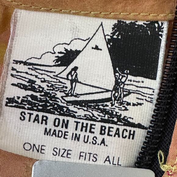 Vintage Star on The Beach Bad Boy Club Windbreaker Chameleon Orange 80s USA Rare - Picture 6 of 12